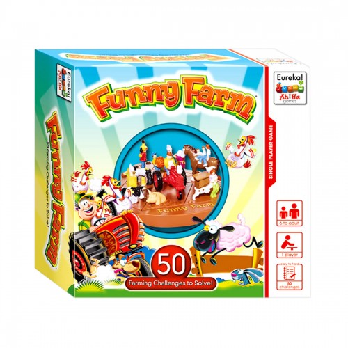 Joc logic Eureka "Funny Farm" pentru jucatori de la 6 la 99 de ani